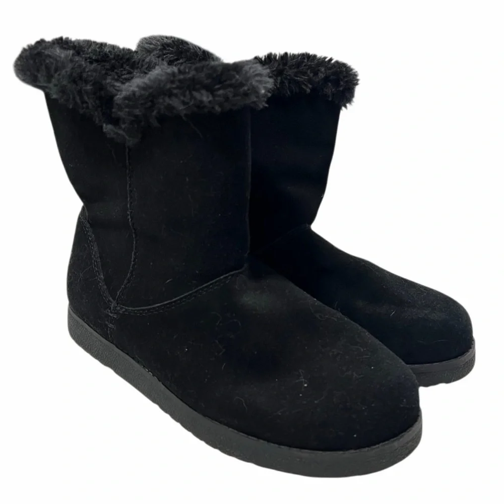 Women's Black Fur-Lined Boots